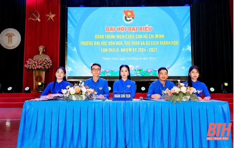 Đại hội đại biểu Đoàn TNCS Hồ Chí Minh Trường Đại học Văn hóa, Thể thao và Du lịch link vào m88 mới nhất lần thứ IX, nhiệm kỳ 2024-2027