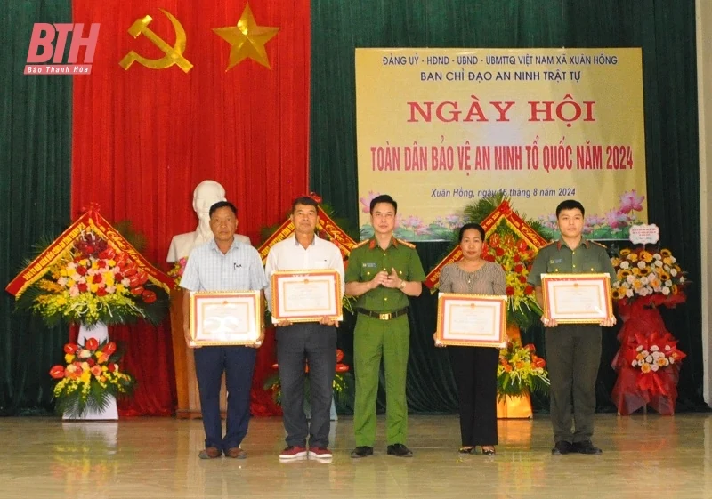 Ngày hội Toàn dân bảo vệ an ninh Tổ quốc tại xã Xuân Hồng