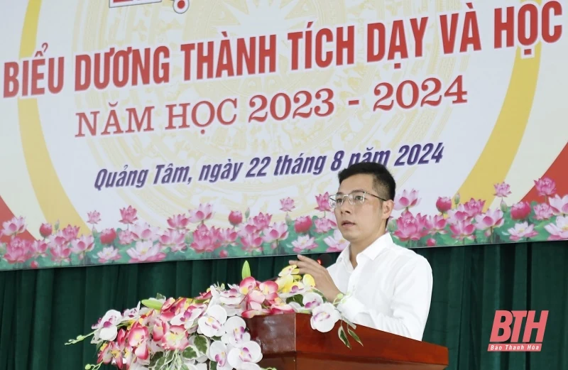 Hơn 200 học sinh phường Quảng Tâm đoạt giải học sinh giỏi các cấp được vinh danh, khen thưởng