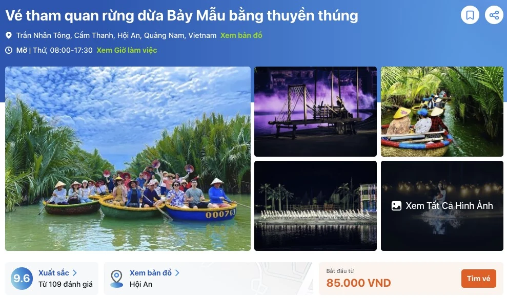 Tham quan rừng dừa Bảy Mẫu - Trải nghiệm thú vị khi đến Hội An
