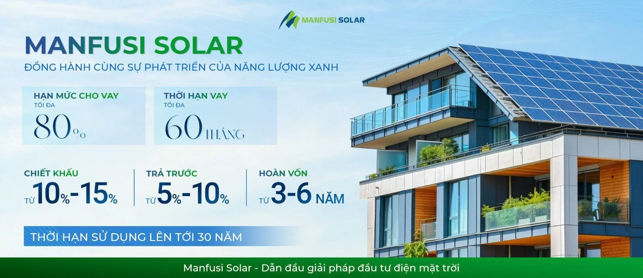 Chìa Khóa Vàng tiết kiệm chi phí điện mỗi tháng từ Manfusi Solar