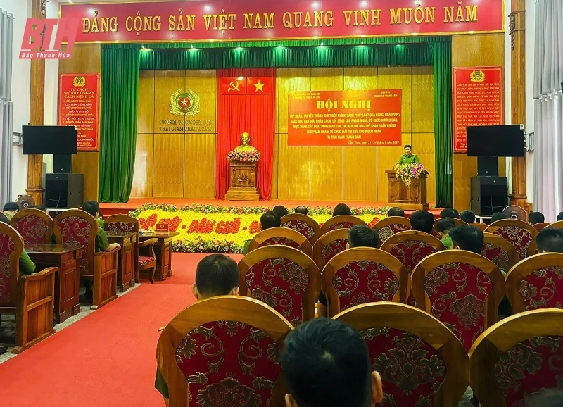 Tập huấn hoạt động văn hoá - thể thao tại Trại giam Thanh Cẩm