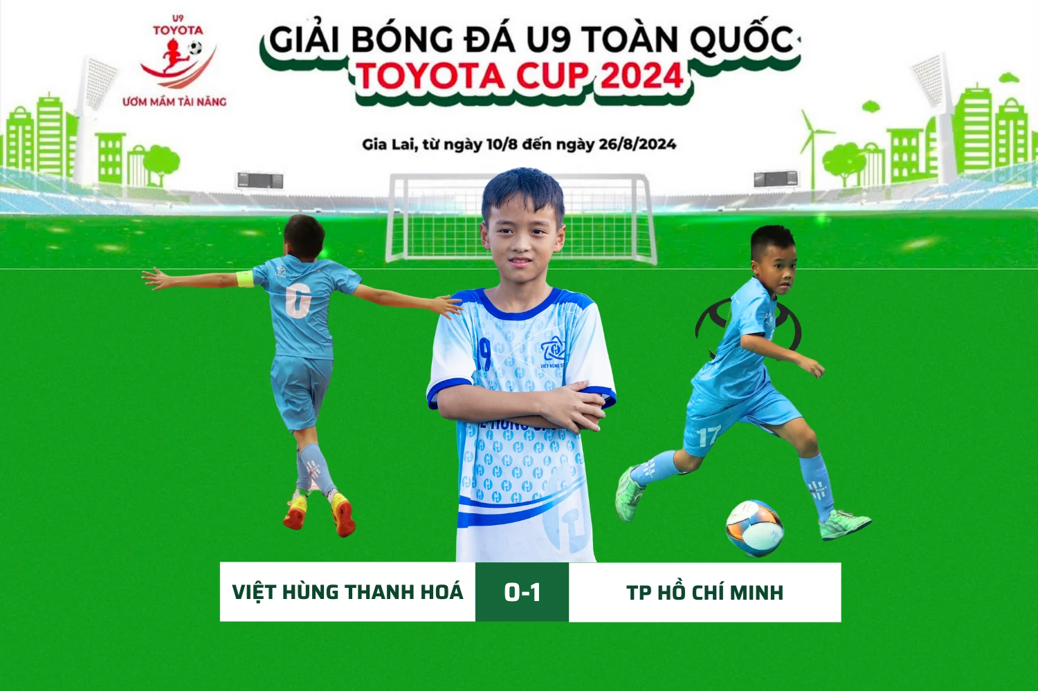 U9 Việt Hùng Thanh Hoá dừng bước tại tứ kết giải Bóng đá U9 toàn quốc 2024