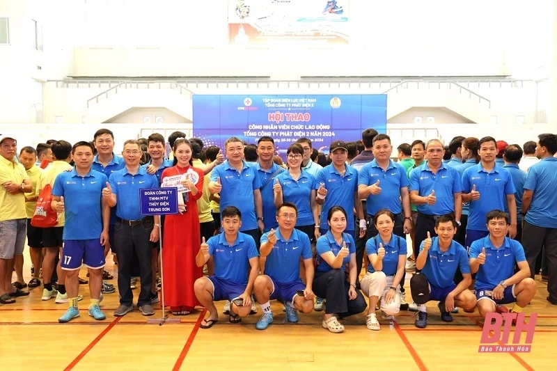Công ty TNHH MTV Thủy điện Trung Sơn đạt thành tích cao trong Hội thao Cán bộ công nhân viên lao động