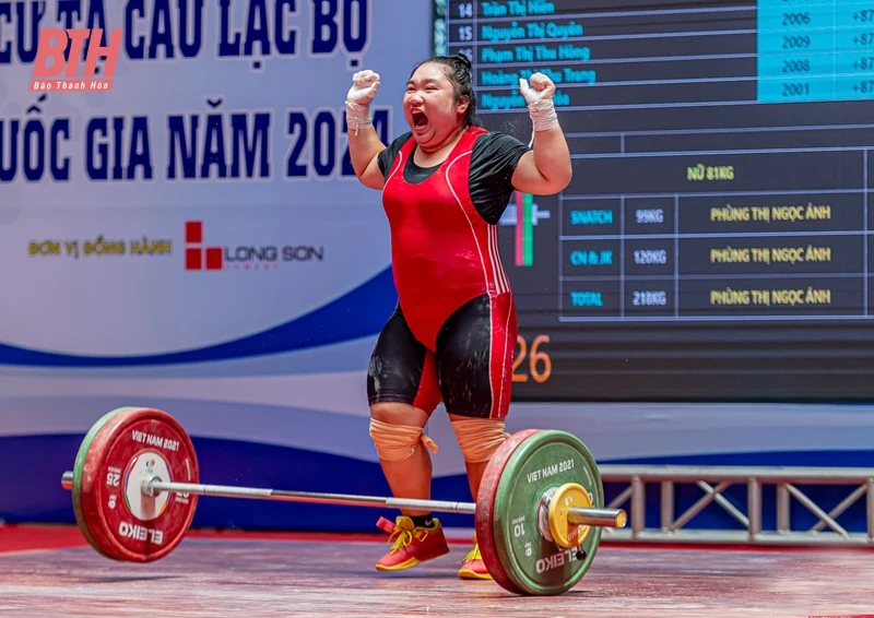 Thanh Hóa xếp thứ ba toàn đoàn tại Giải vô địch Cử tạ CLB quốc gia năm 2024