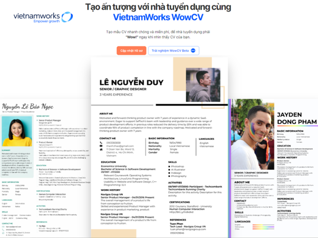Hướng dẫn cách tìm việc làm nhanh chóng, chất lượng tại Vietnamworks