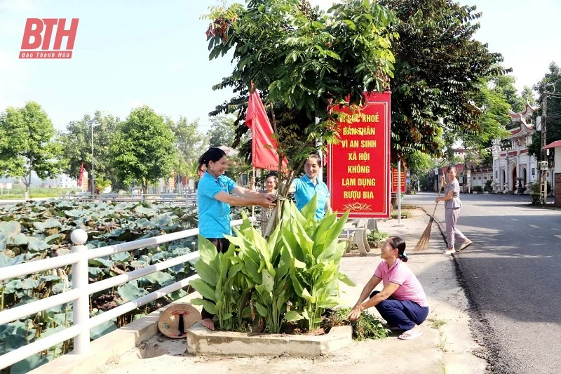 Đẹp làng quê từ phong trào khu dân cư “sáng - xanh - sạch - đẹp - an toàn ở huyện Yên Định