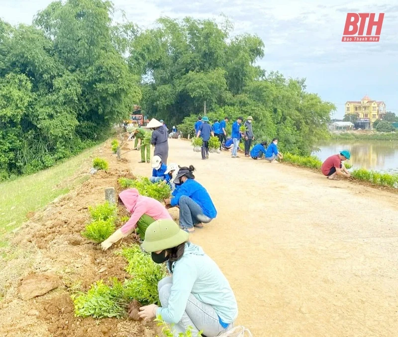 Đẹp làng quê từ phong trào khu dân cư “sáng - xanh - sạch - đẹp - an toàn ở huyện Yên Định