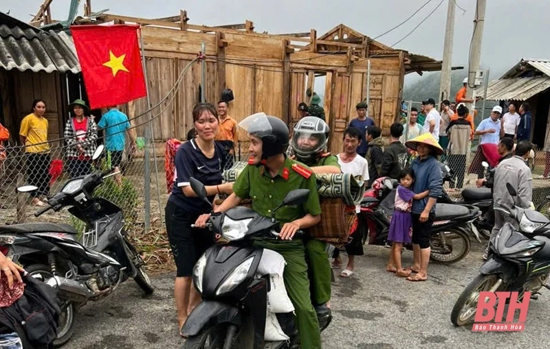 Lực lượng công an sẵn sàng giúp dân phòng chống bão số 3