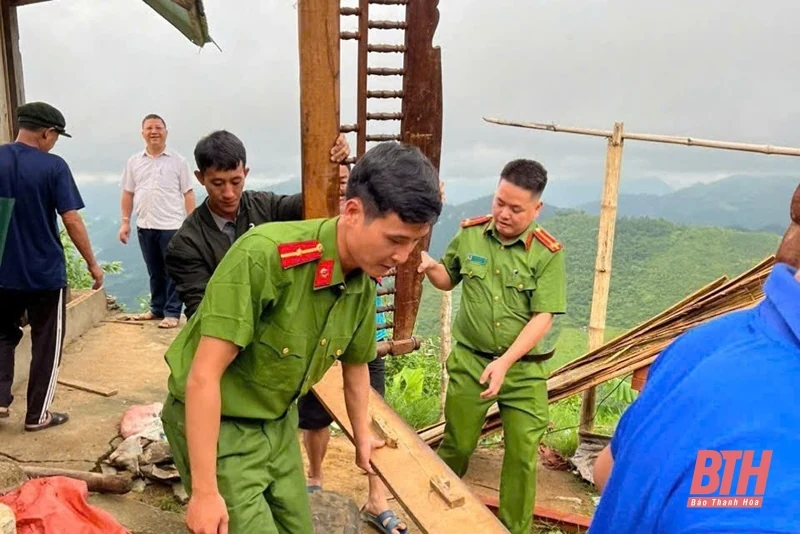 Lực lượng công an sẵn sàng giúp dân phòng chống bão số 3