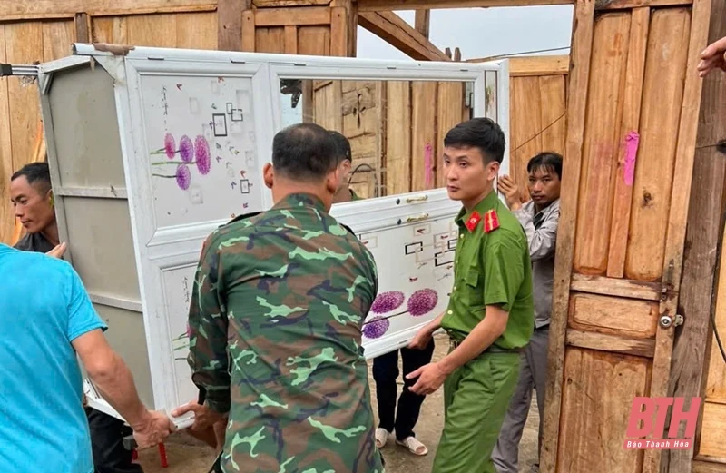 Lực lượng công an sẵn sàng giúp dân phòng chống bão số 3