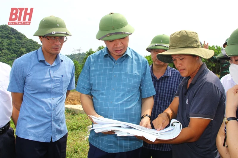 Phó Chủ tịch UBND tỉnh Lê Đức Giang kiểm tra công tác ứng phó bão số 3 tại các huyện Nông Cống, Như Thanh và Như Xuân