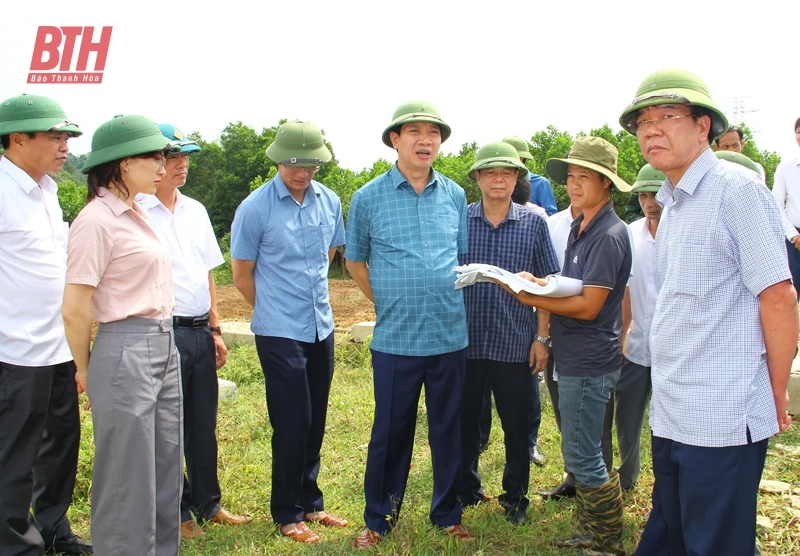 Phó Chủ tịch UBND tỉnh Lê Đức Giang kiểm tra công tác ứng phó bão số 3 tại các huyện Nông Cống, Như Thanh và Như Xuân