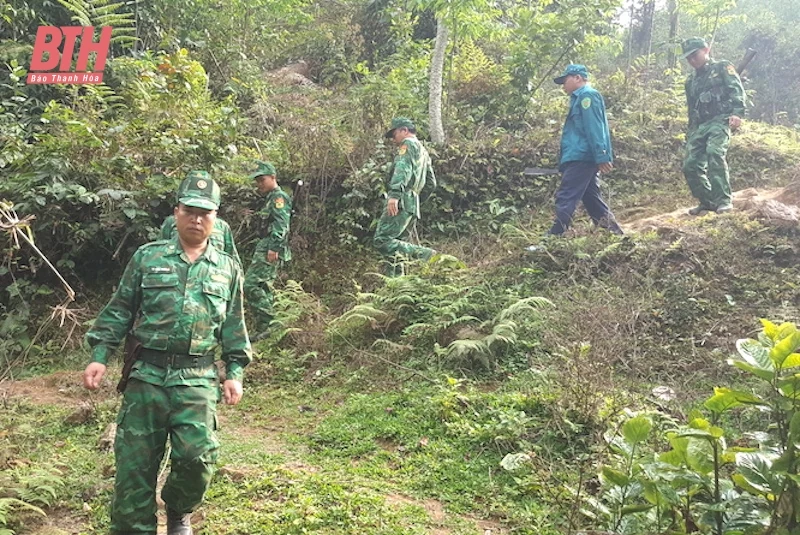 Tuần tra bảo vệ an ninh biên giới dịp lễ Quốc khánh trên biên giới Việt - Lào