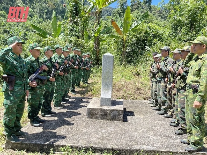 Tuần tra bảo vệ an ninh biên giới dịp lễ Quốc khánh trên biên giới Việt - Lào