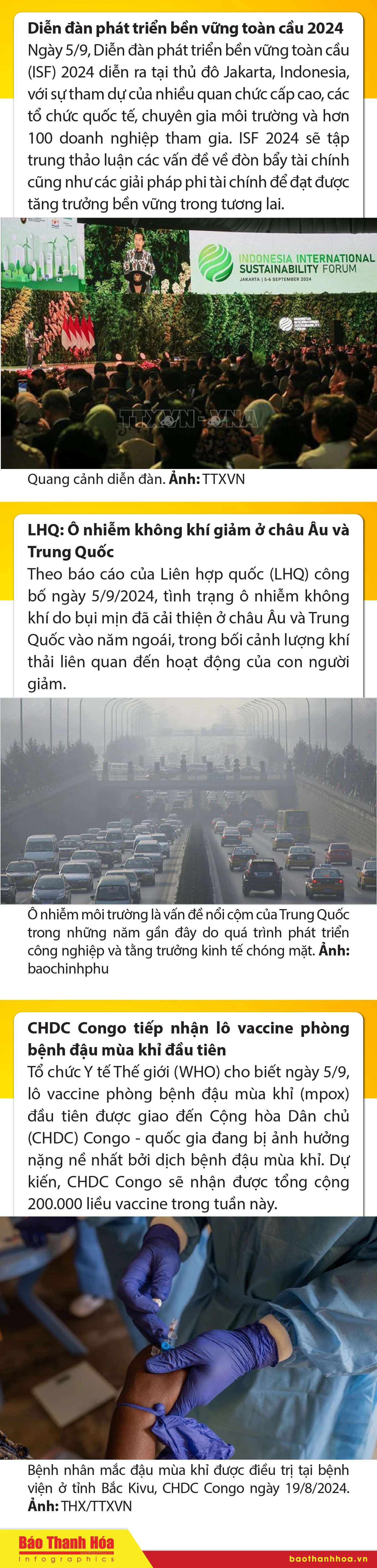 Sự kiện nổi bật trong nước, quốc tế ngày 5/9