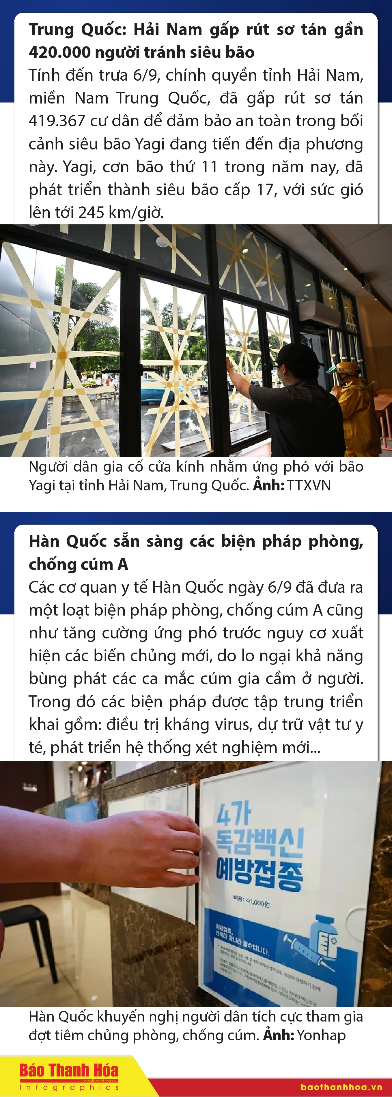 Sự kiện nổi bật trong nước, quốc tế ngày 6/9
