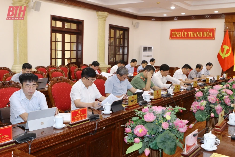 Ban Thường vụ Tỉnh ủy cho ý kiến vào Đề cương chi tiết Báo cáo Chính trị của Ban chấp hành Đảng bộ tỉnh khóa XIX tại Đại hội Đảng bộ tỉnh lần thứ XX