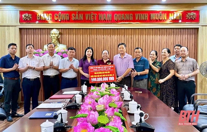 m88 the thao Xây dựng và Đầu tư Đại Thắng Lợi ủng hộ đồng bào vùng lũ 500 triệu đồng