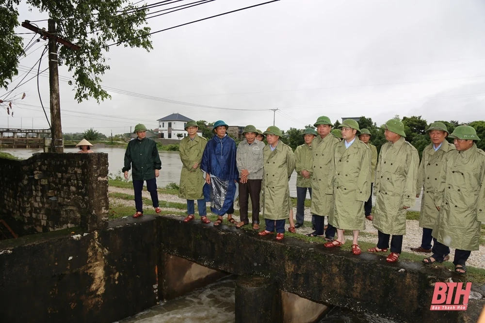Phó Bí thư Thường trực Tỉnh ủy Lại Thế Nguyên kiểm tra tình hình ứng phó với thiên tai tại các địa phương