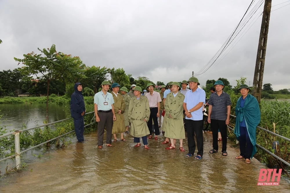 Phó Bí thư Thường trực Tỉnh ủy Lại Thế Nguyên kiểm tra tình hình ứng phó với thiên tai tại các địa phương