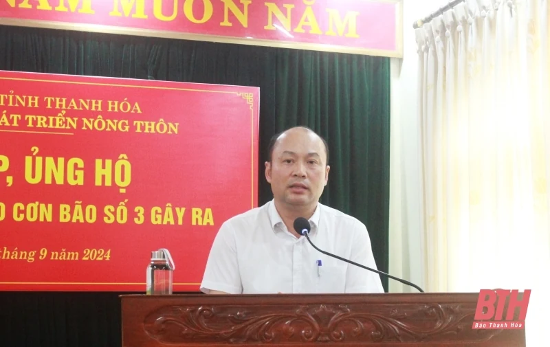 Sở Nông nghiệp và Phát triển nông thôn ủng hộ đồng bào bị thiệt hại do bão số 3