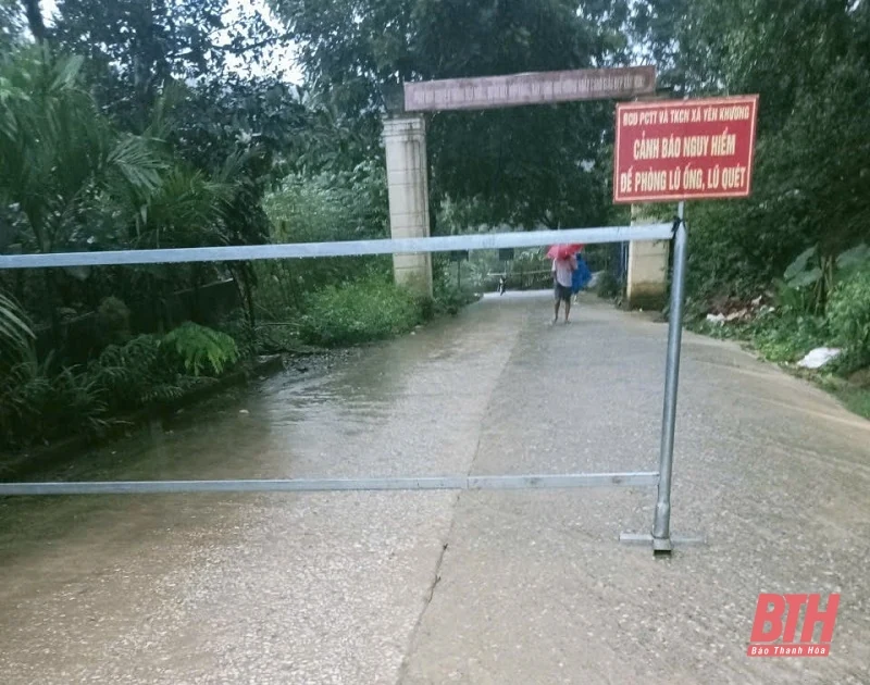 Mưa lớn làm ngập cục bộ nhiều nơi trên địa bàn Lang Chánh