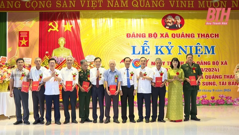 Kỷ niệm 70 năm ngày thành lập Đảng bộ xã Quảng Thạch