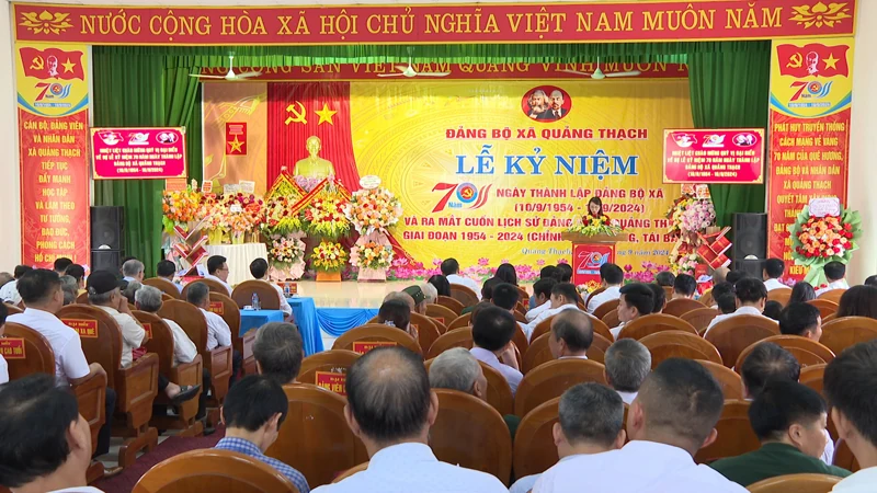Kỷ niệm 70 năm ngày thành lập Đảng bộ xã Quảng Thạch