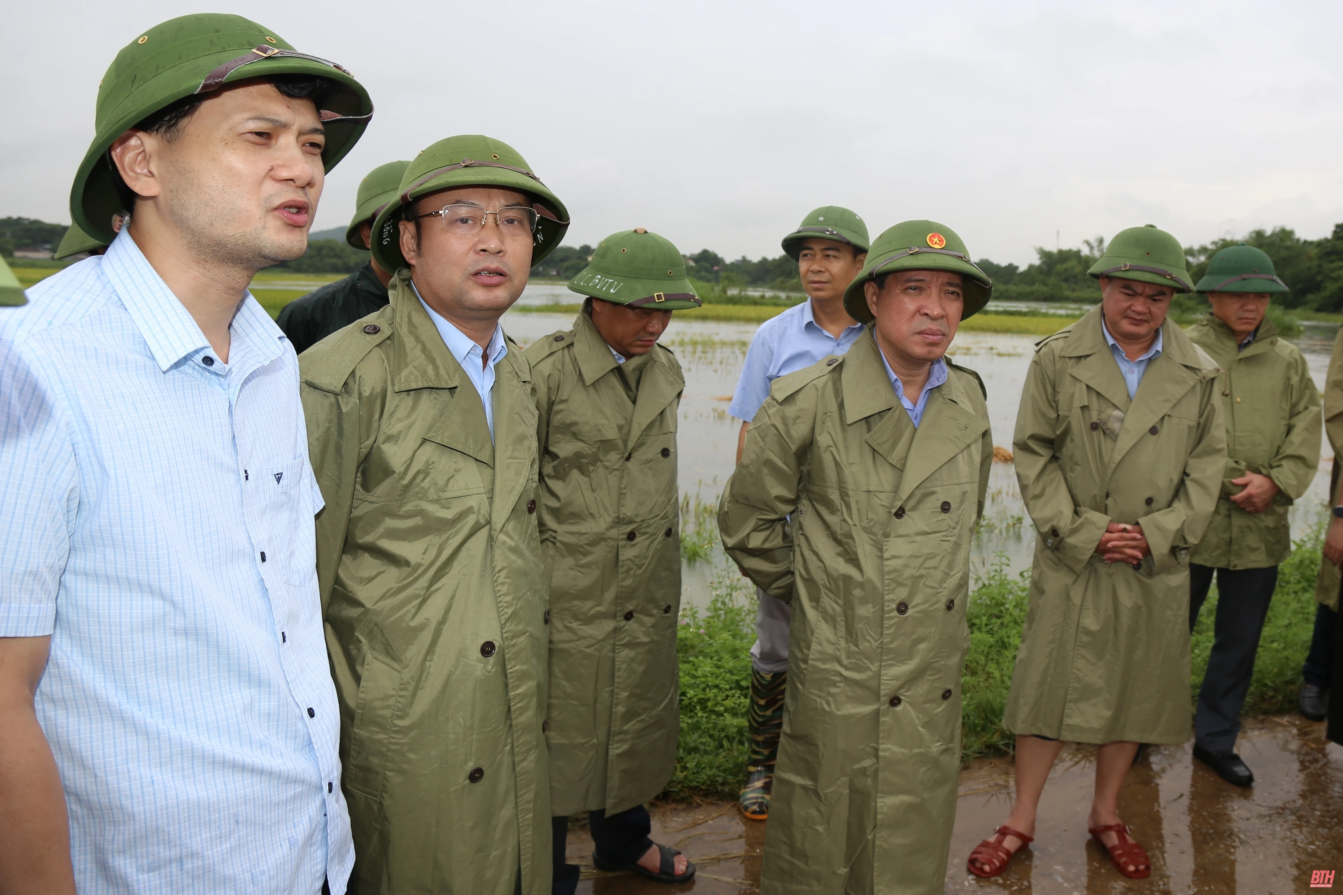 Phó Bí thư Thường trực Tỉnh ủy Lại Thế Nguyên kiểm tra tình hình ứng phó với thiên tai tại các địa phương