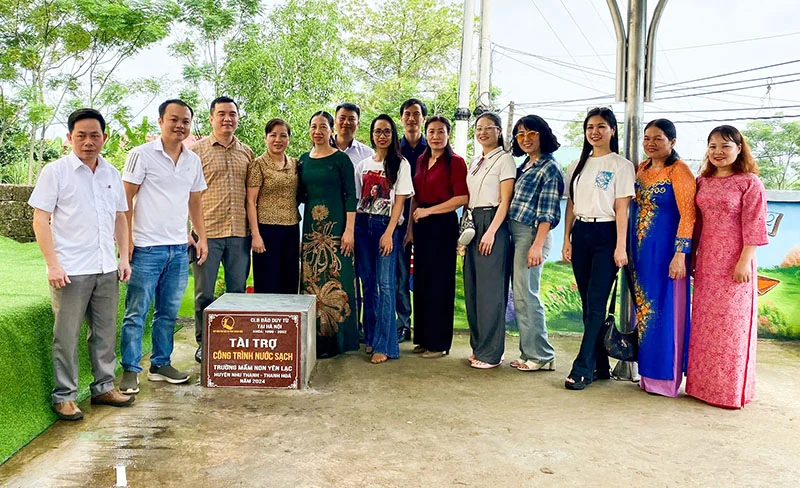Trao tặng công trình nước sạch cho Trường Mầm non Yên Lạc (Như m88 the thao)