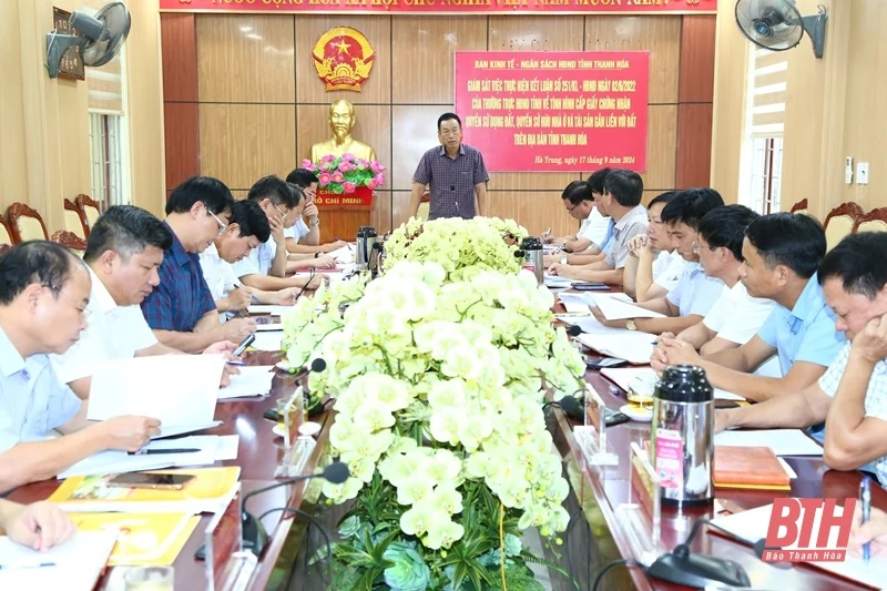 Tập trung đẩy nhanh tiến độ cấp giấy chứng nhận quyền sử dụng đất, quyền sở hữu nhà ở và tài sản gắn liền với đất