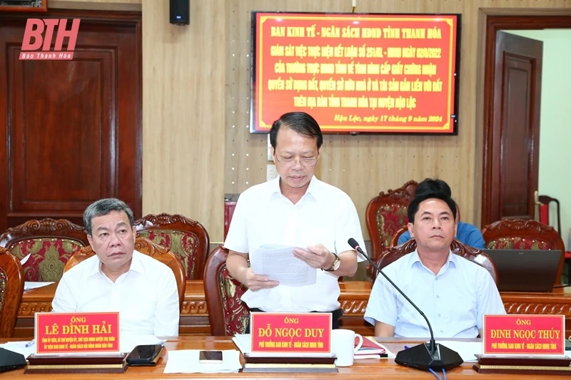 Tập trung đẩy nhanh tiến độ cấp giấy chứng nhận quyền sử dụng đất, quyền sở hữu nhà ở và tài sản gắn liền với đất