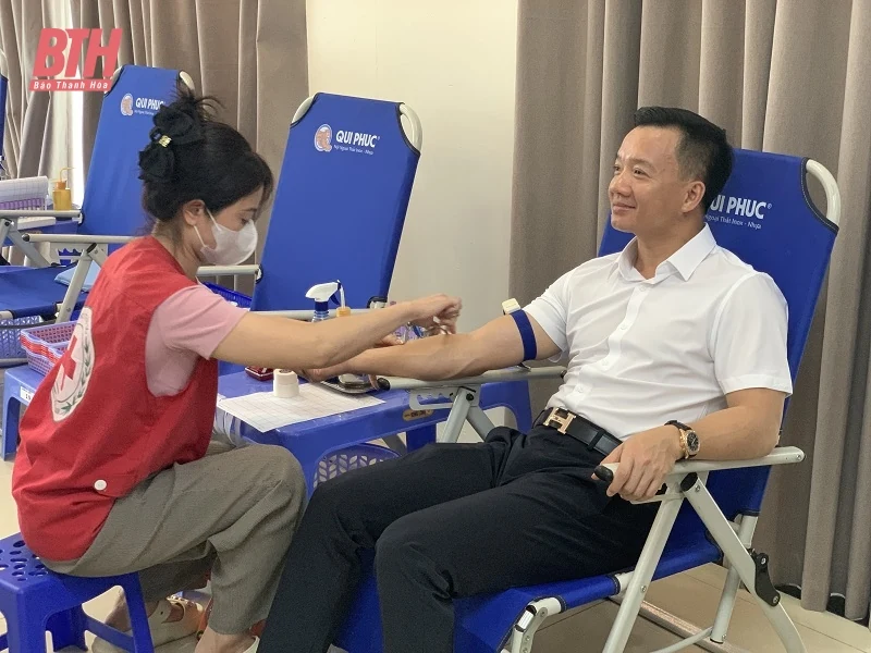 Chương trình “Giọt hồng doanh nhân trẻ Thanh Hóa” thu được hơn 250 đơn vị máu