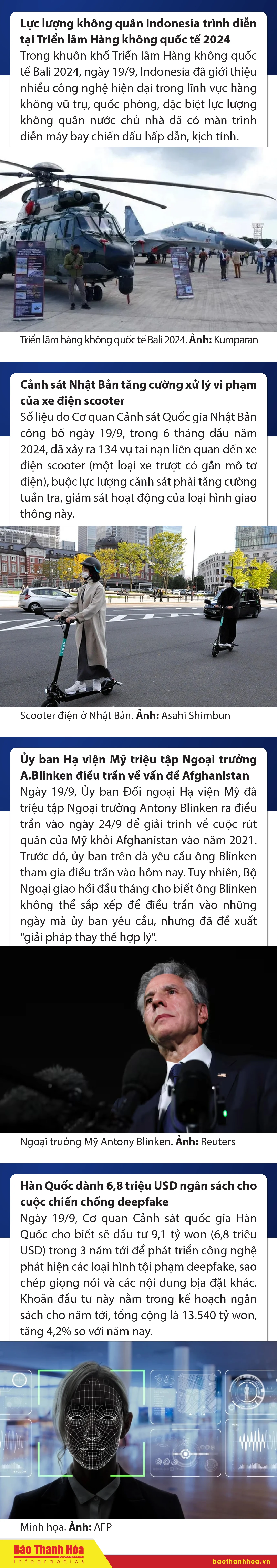 Sự kiện nổi bật trong nước, quốc tế ngày 19/9