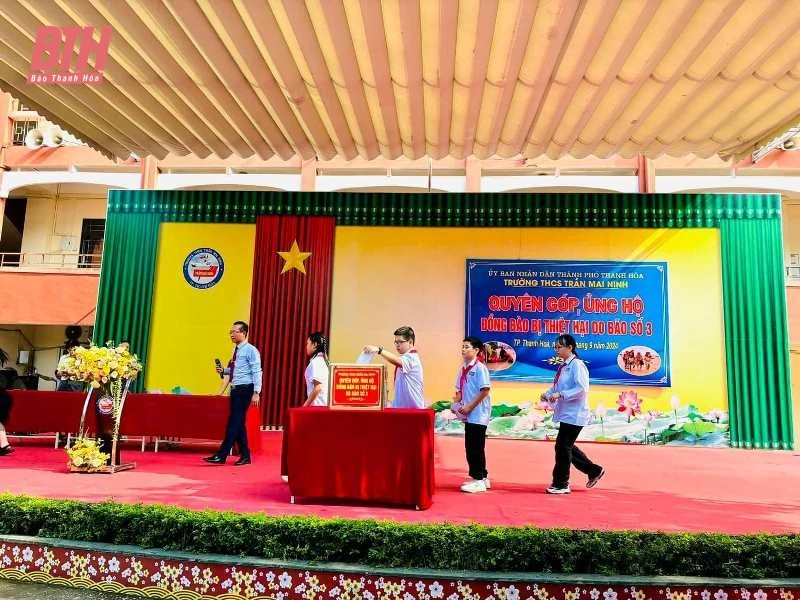 Trên 2,7 tỷ đồng ngành Giáo dục Thanh Hóa chung tay hỗ trợ đồng bào bị thiệt hại bởi bão số 3