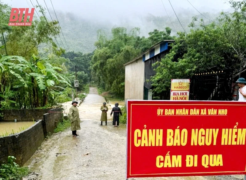 Bá Thước có 5 thôn bị chia cắt do ngập lụt