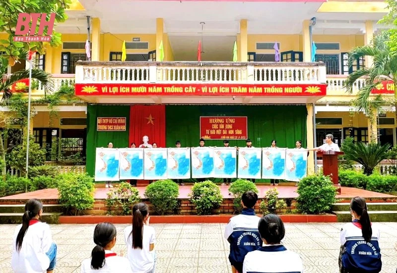 Tuổi trẻ huyện Thọ Xuân hưởng ứng Cuộc vận động “Tự hào một dải non sông”