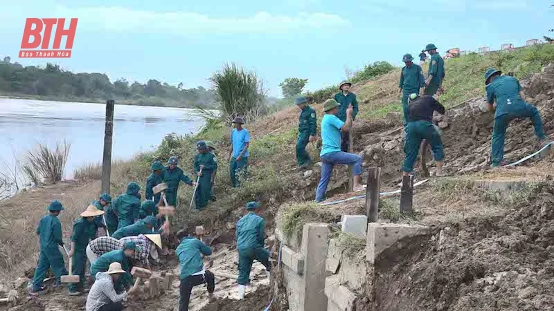 Khẩn trương hoành triệt cống tiêu Nổ Thôn để đảm bảo an toàn chống lũ