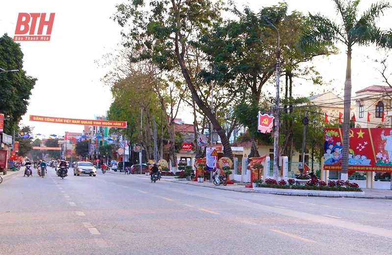 Thị trấn Thiệu m m88 hoàn thành các tiêu chí xây dựng đô thị văn minh