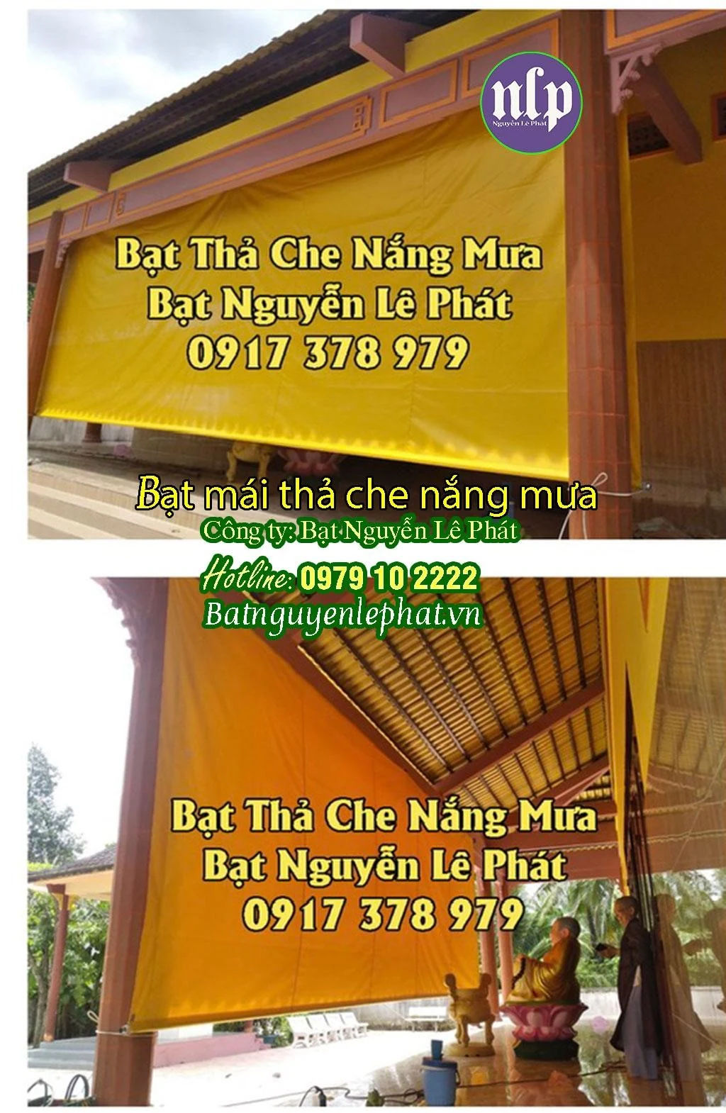 Bạt Nguyễn Lê Phát - Đơn vị thi công lắp bạt che nắng, mưa ban công, sân thượng, trường học, chung cư, bệnh viện