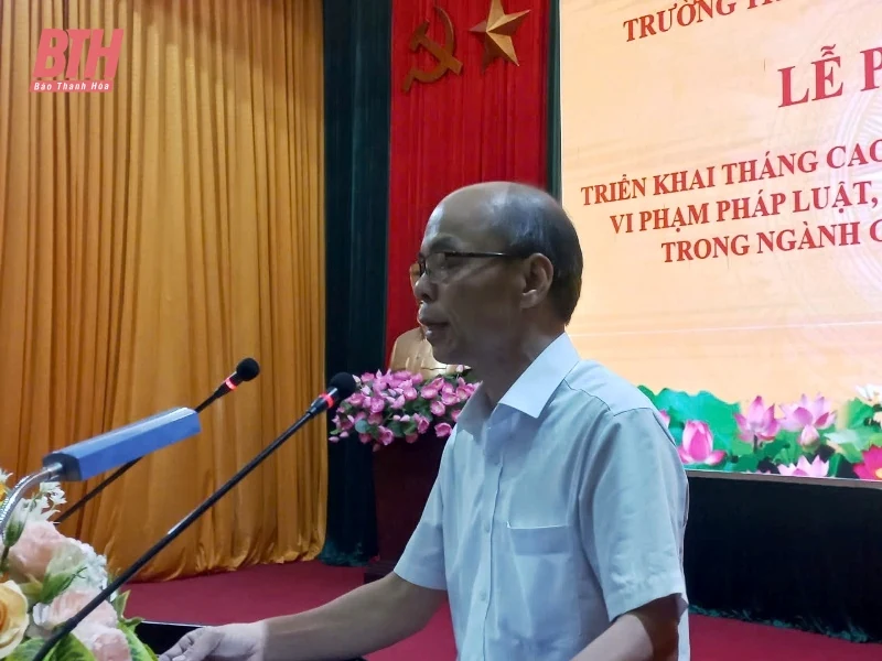 Phát động triển khai tháng cao điểm về phòng, chống tội phạm, vi phạm pháp luật, HIV/AIDS, ma túy, mại dâm đợt 1 trong ngành Giáo dục