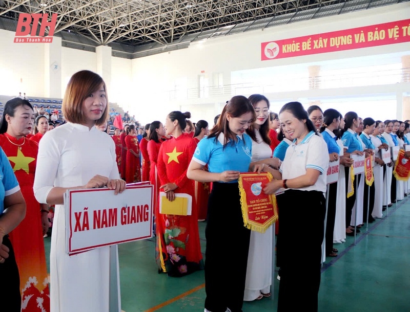 Thọ Xuân khai mạc giải bóng chuyền hơi nữ lần thứ I - năm 2024