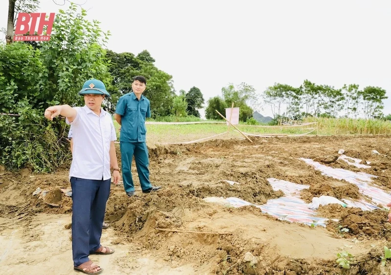 Khắc phục sự cố công trình kè chống sạt lở tuyến đê tả sông Mã