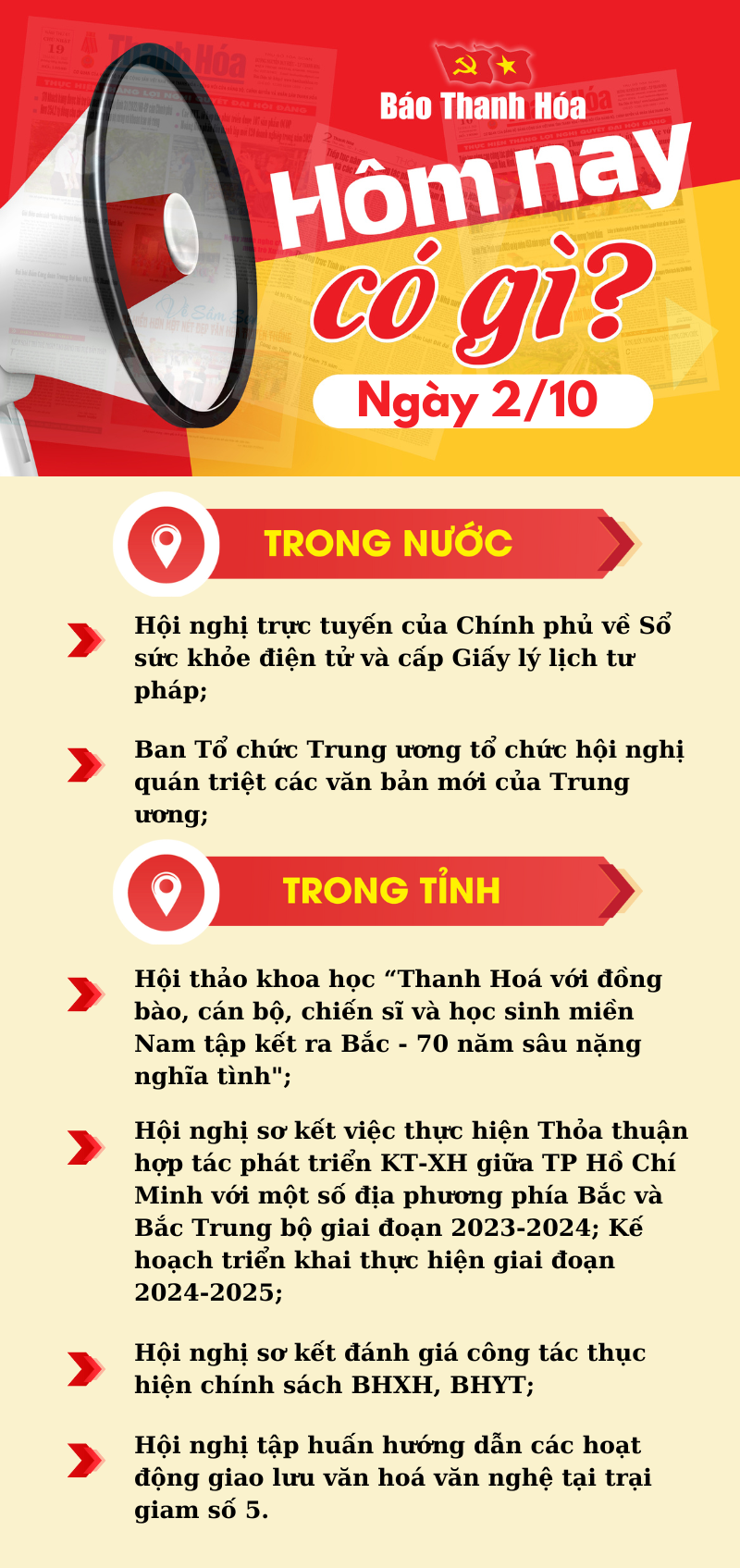 Hôm nay có gì? - Sự kiện nổi bật ngày 2/10/2024