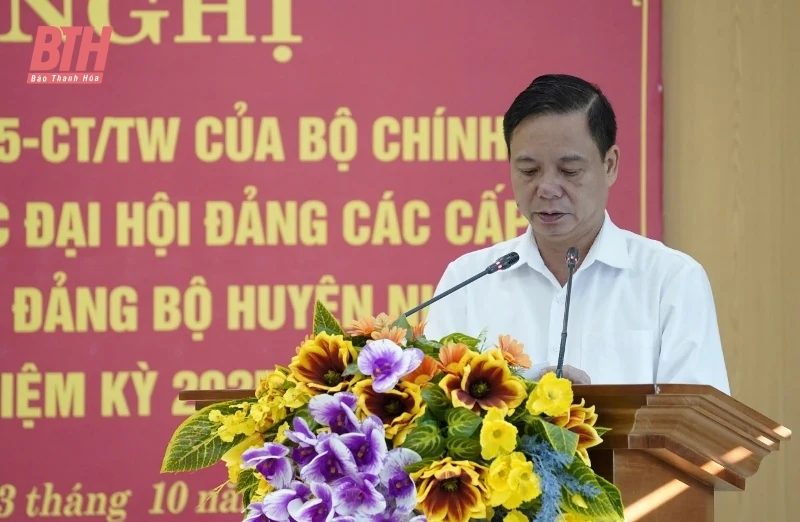 Như Xuân triển khai Chỉ thị số 35 của Bộ Chính trị và Kế hoạch tổ chức Đại hội đảng bộ các cấp, nhiệm kỳ 2025-2030