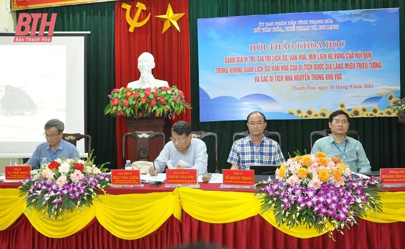Đánh giá vị trí, giá trị và mối liên hệ vùng của núi Đụn trong không gian lịch sử, văn m88 link mới nhất của di tích quốc gia Lăng miếu Triệu Tường và các di tích nhà Nguyễn