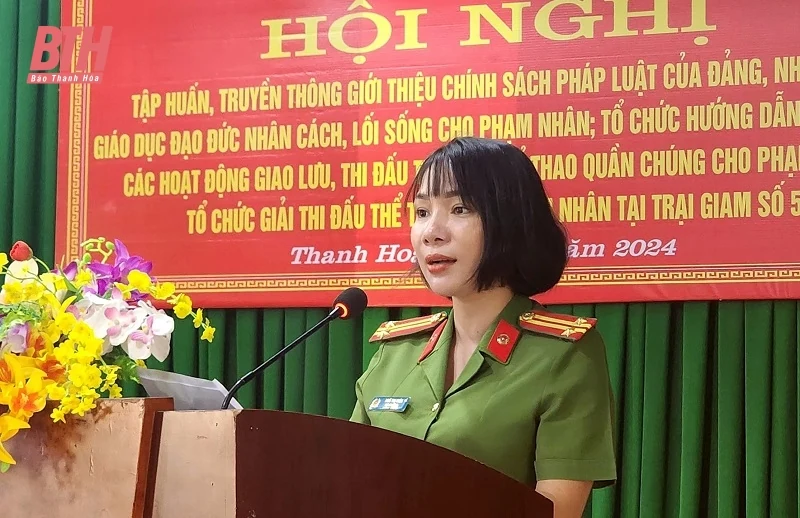 Tập huấn hoạt động văn hóa - thể thao tại Trại giam số 5