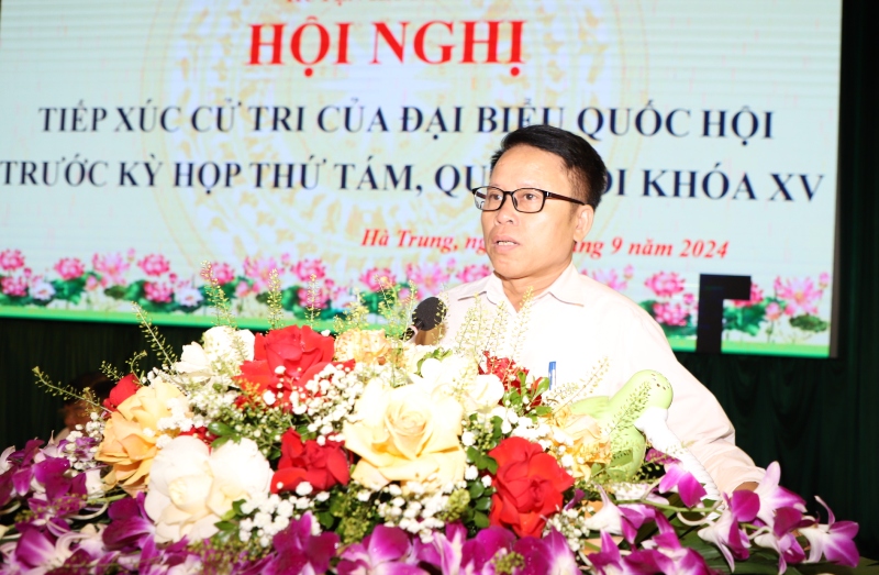 Đoàn ĐBQH tỉnh tiếp xúc cử tri tại các huyện Hà Trung, Hậu Lộc