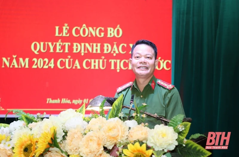 Trại giam Thanh Phong công bố Quyết định đặc xá tha tù trước thời hạn của Chủ tịch nước